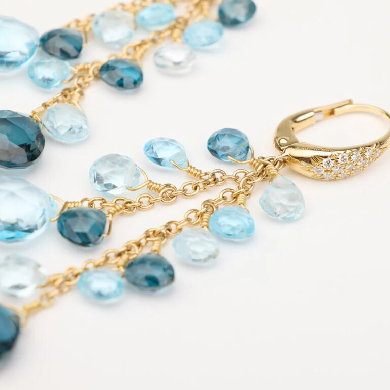 Marco Bicego Paradise oorhangers geelgoud met diamant - OB1753-MB-PT01 - #3 Marco Bicego Paradise oorhangers geelgoud met diamant - OB1753-MB-PT01 - #3