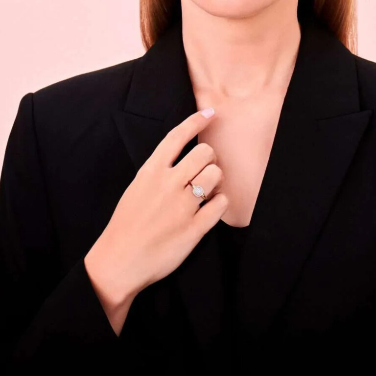 Tirisi Jewelry Milano Sweeties entourage ring geel/wit goud met diamant - TR9632D(2T) - #4 Tirisi Jewelry Milano Sweeties entourage ring geel/wit goud met diamant - TR9632D(2T) - #4