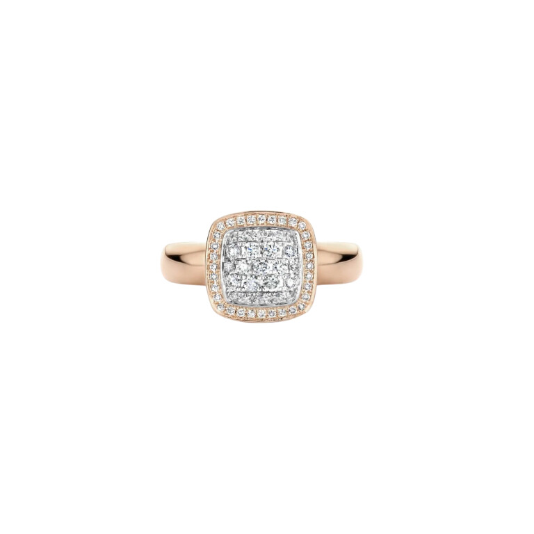 Tirisi Jewelry Milano Exclusive pave ring rosé/wit goud met diamant - TR9762D(2P) - #2 Tirisi Jewelry Milano Exclusive pave ring rosé/wit goud met diamant - TR9762D(2P) - #2
