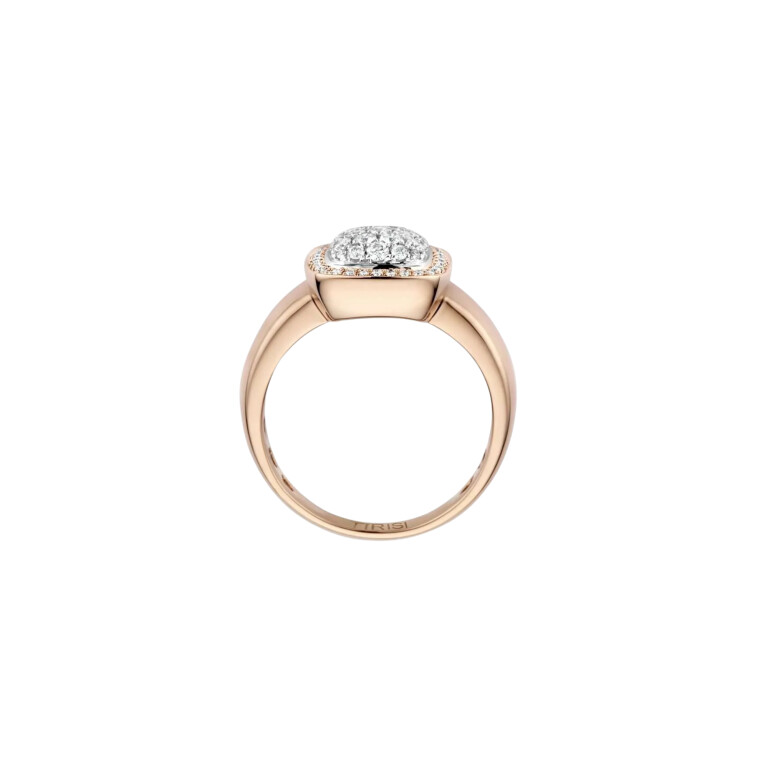 Tirisi Jewelry Milano Exclusive pave ring rosé/wit goud met diamant - TR9762D(2P) - #3 Tirisi Jewelry Milano Exclusive pave ring rosé/wit goud met diamant - TR9762D(2P) - #3