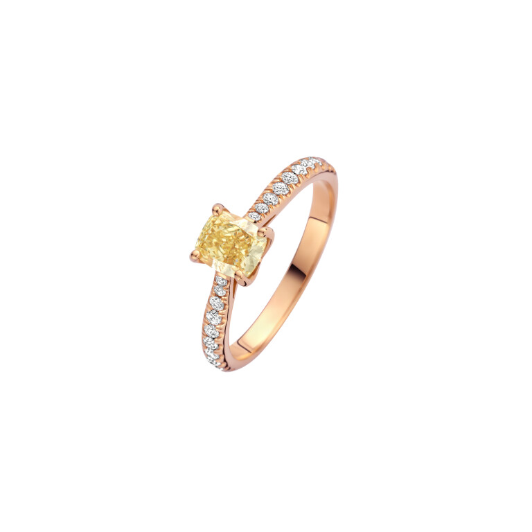 roodgoud solitair ring met diamant SC Highlights Diamonds - #2 roodgoud solitair ring met diamant SC Highlights Diamonds - #2