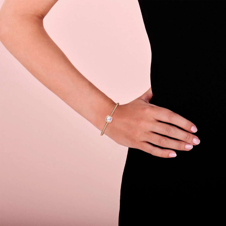 Tirisi Jewelry Milano Tre armband roodgoud met diamant - TB2147WQP - #6 Tirisi Jewelry Milano Tre armband roodgoud met diamant - TB2147WQP - #6