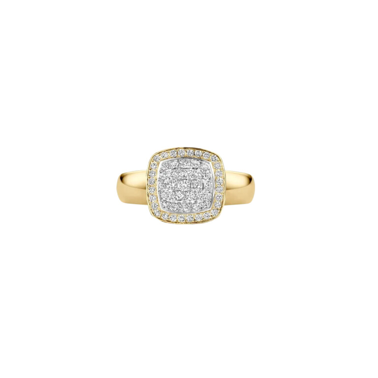 Tirisi Jewelry Milano Exclusive ring geel/wit goud met diamant - TR9698D(2T) - #2 Tirisi Jewelry Milano Exclusive ring geel/wit goud met diamant - TR9698D(2T) - #2