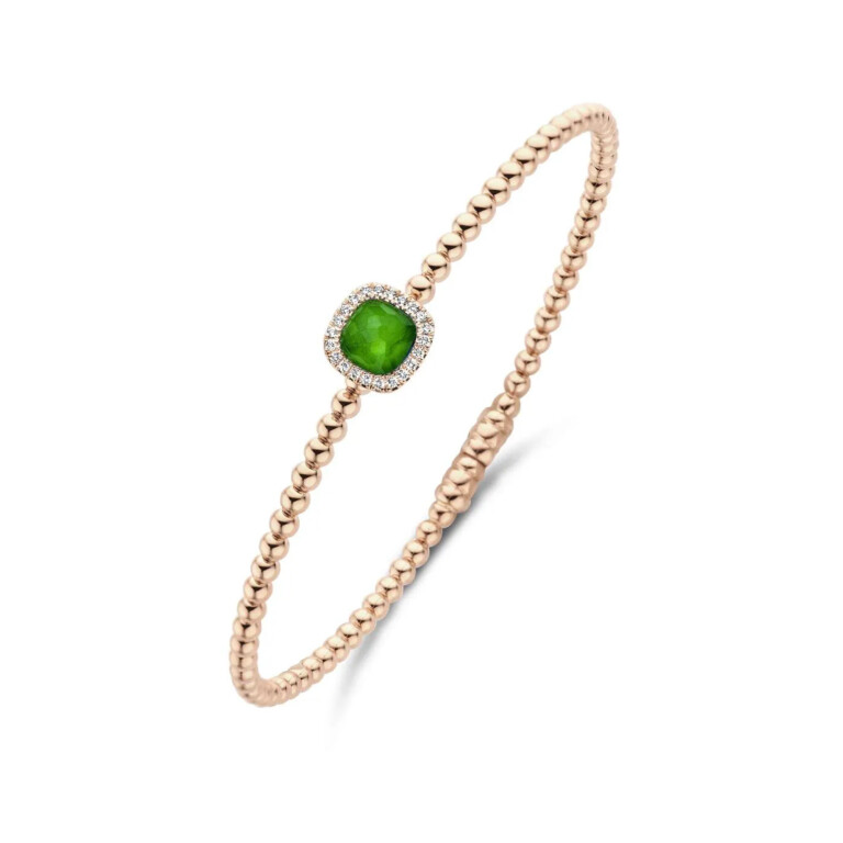 Tirisi Jewelry Milano Tre armband roodgoud met diamant - TB2181-1EMP - #3 Tirisi Jewelry Milano Tre armband roodgoud met diamant - TB2181-1EMP - #3