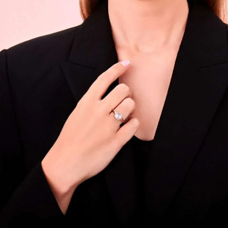 Tirisi Jewelry Milano Sweeties entourage ring roodgoud met diamant - TR9624WQP - #4 Tirisi Jewelry Milano Sweeties entourage ring roodgoud met diamant - TR9624WQP - #4