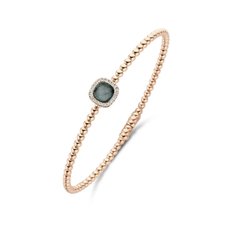 Tirisi Jewelry Milano Tre armband roodgoud met diamant - TB2181-1HMP - #3 Tirisi Jewelry Milano Tre armband roodgoud met diamant - TB2181-1HMP - #3