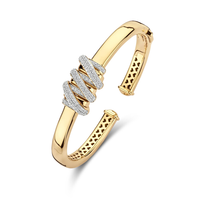 Tirisi Jewelry Amsterdam Swirl armband geelgoud met diamant - TB2203D(2T) - #2 Tirisi Jewelry Amsterdam Swirl armband geelgoud met diamant - TB2203D(2T) - #2