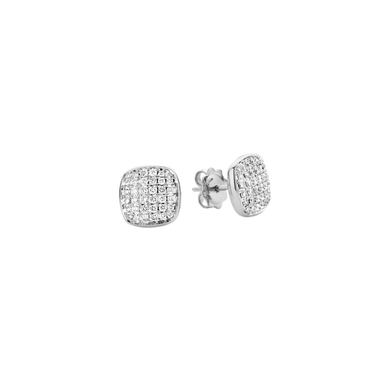 Tirisi Jewelry Amsterdam Stackables oorknoppen witgoud met diamant - TE7075DW - #2 Tirisi Jewelry Amsterdam Stackables oorknoppen witgoud met diamant - TE7075DW - #2