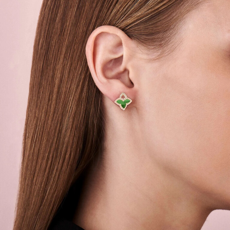 Tirisi Jewelry Seoul Flower Due oorknoppen roodgoud met diamant - TE7097MCP - #4 Tirisi Jewelry Seoul Flower Due oorknoppen roodgoud met diamant - TE7097MCP - #4