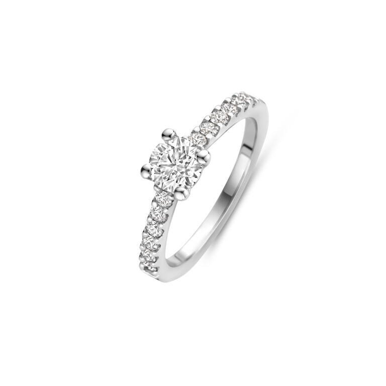 witgoud solitair ring met diamant SC Highlights Diamonds - #2 witgoud solitair ring met diamant SC Highlights Diamonds - #2
