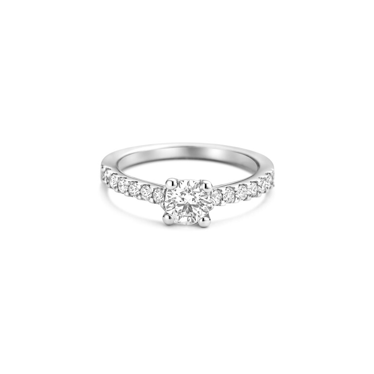 witgoud solitair ring met diamant SC Highlights Diamonds - #5 witgoud solitair ring met diamant SC Highlights Diamonds - #5