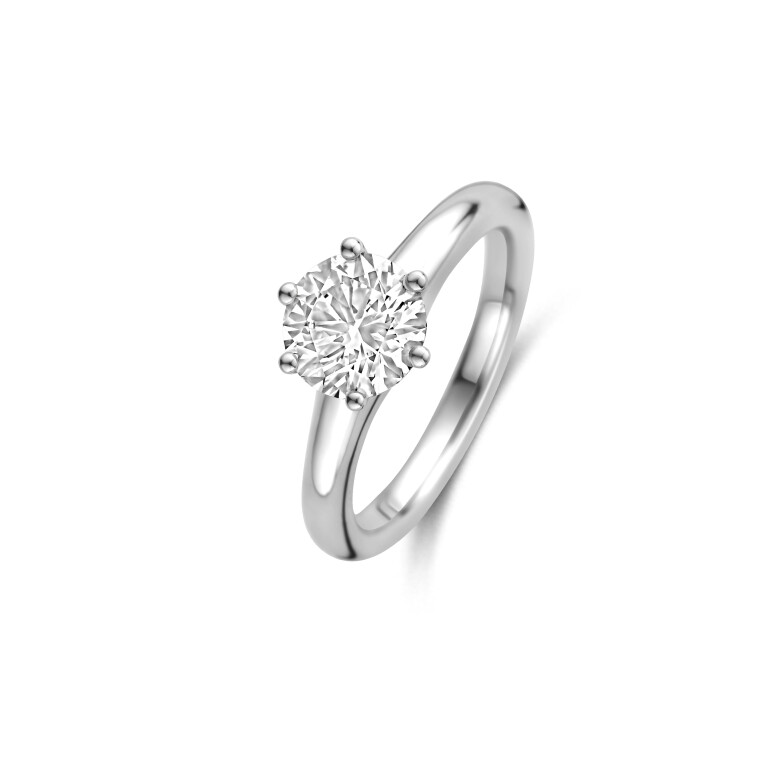 witgoud solitair ring met diamant SC Highlights Diamonds - #2 witgoud solitair ring met diamant SC Highlights Diamonds - #2