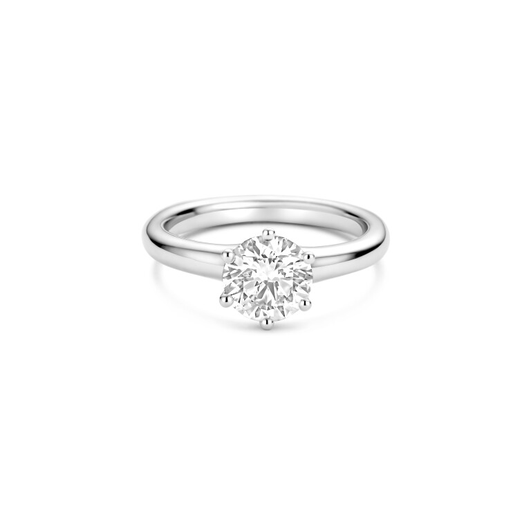 witgoud solitair ring met diamant SC Highlights Diamonds - #5 witgoud solitair ring met diamant SC Highlights Diamonds - #5