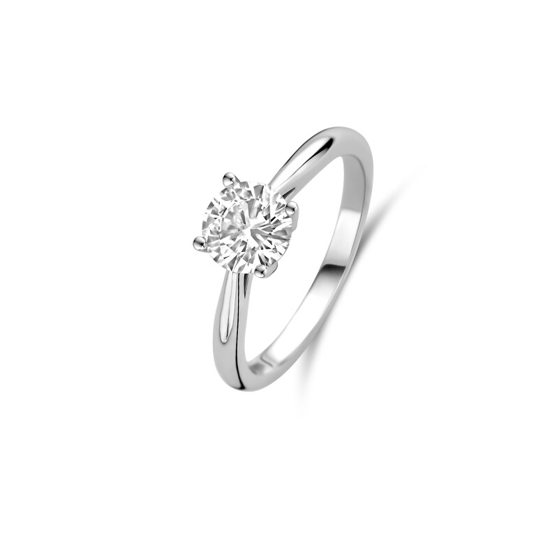 witgoud solitair ring met diamant SC Highlights Diamonds - #2 witgoud solitair ring met diamant SC Highlights Diamonds - #2