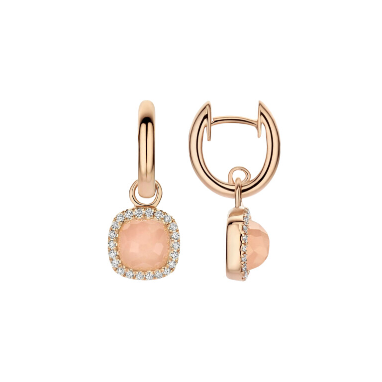 Tirisi Jewelry Milano Sweeties oorhangers roodgoud met diamant - TE9317GUQP - #2 Tirisi Jewelry Milano Sweeties oorhangers roodgoud met diamant - TE9317GUQP - #2