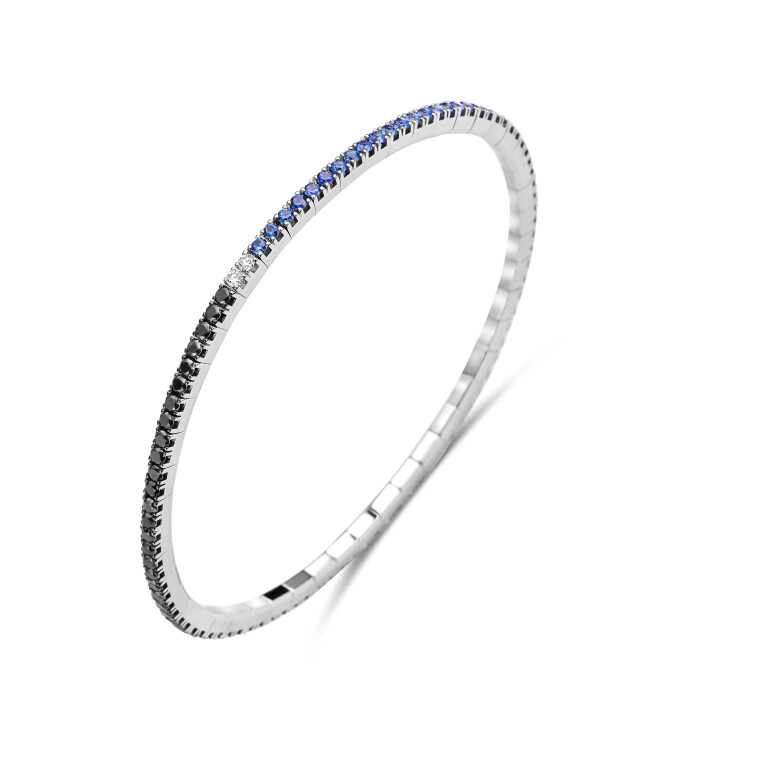 witgoud flexibele armband met diamant SC Highlights Colours - #5 witgoud flexibele armband met diamant SC Highlights Colours - #5