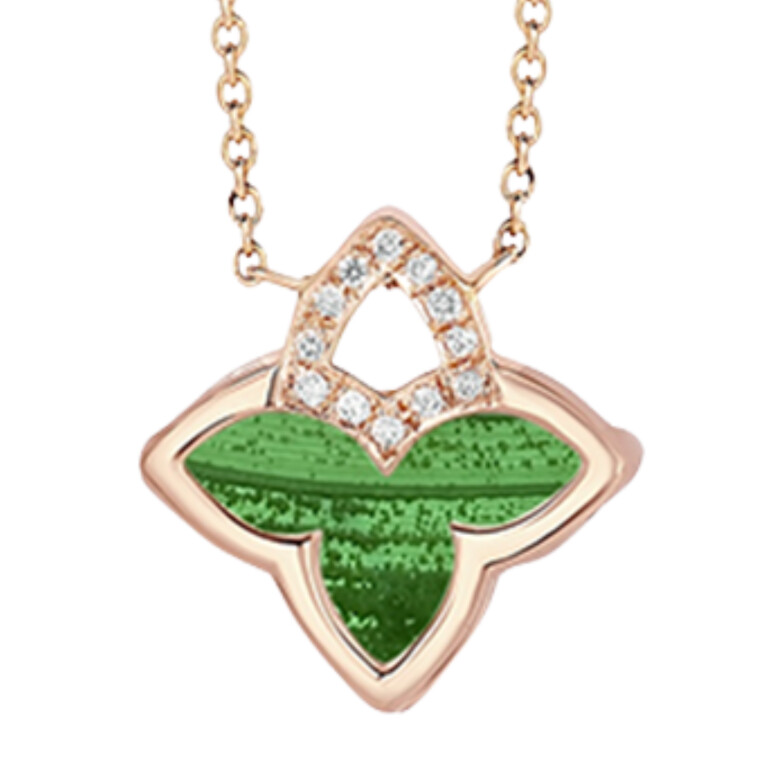 Tirisi Jewelry Seoul Flower Due collier roodgoud met diamant - TN2117MCP - #3 Tirisi Jewelry Seoul Flower Due collier roodgoud met diamant - TN2117MCP - #3