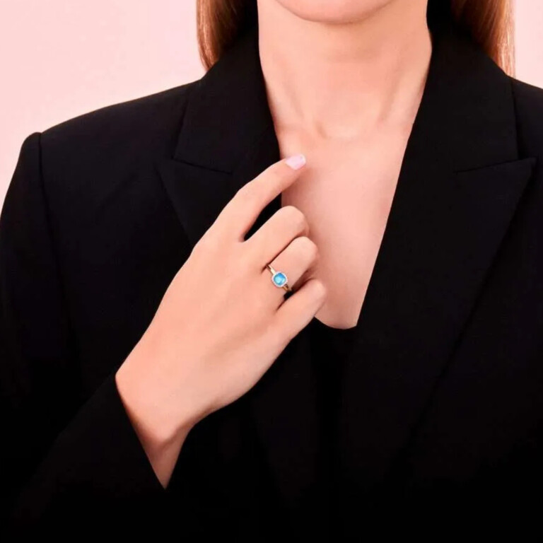 Tirisi Jewelry Milano Sweeties entourage ring roodgoud met diamant - TR9624APP - #4 Tirisi Jewelry Milano Sweeties entourage ring roodgoud met diamant - TR9624APP - #4