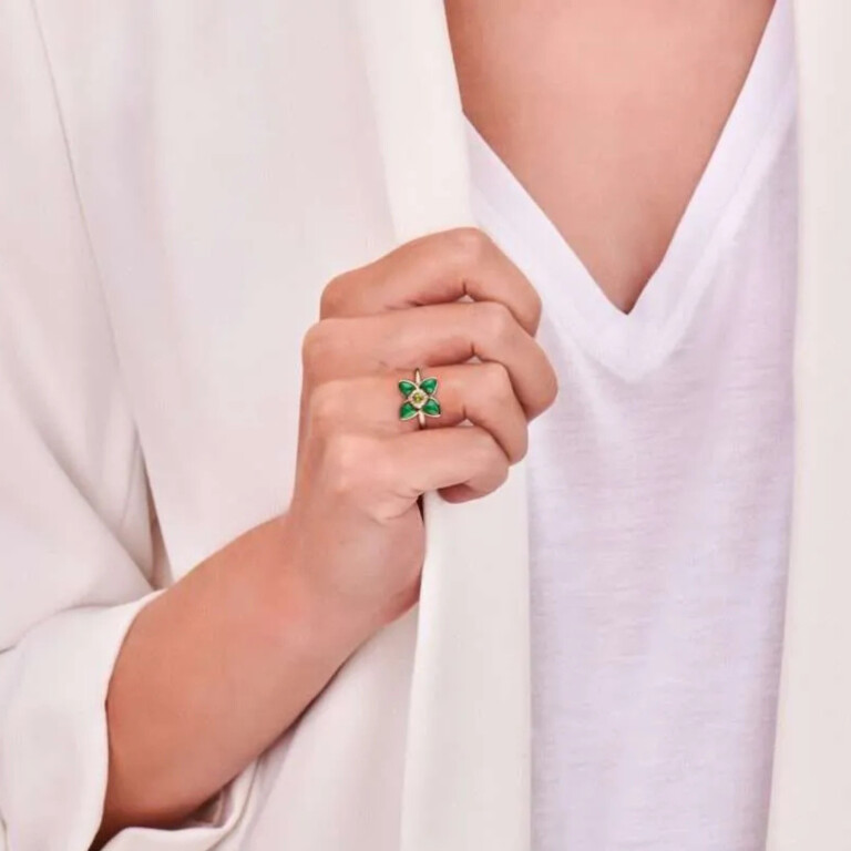 Tirisi Jewelry Fiji ring roodgoud met diamant - TR1195WM+PNP - #5 Tirisi Jewelry Fiji ring roodgoud met diamant - TR1195WM+PNP - #5