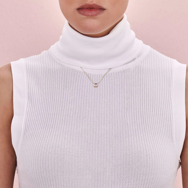 Tirisi Jewelry Milano Sweeties collier met hanger entourage roodgoud met diamant - TP9152SAMP - #5 Tirisi Jewelry Milano Sweeties collier met hanger entourage roodgoud met diamant - TP9152SAMP - #5