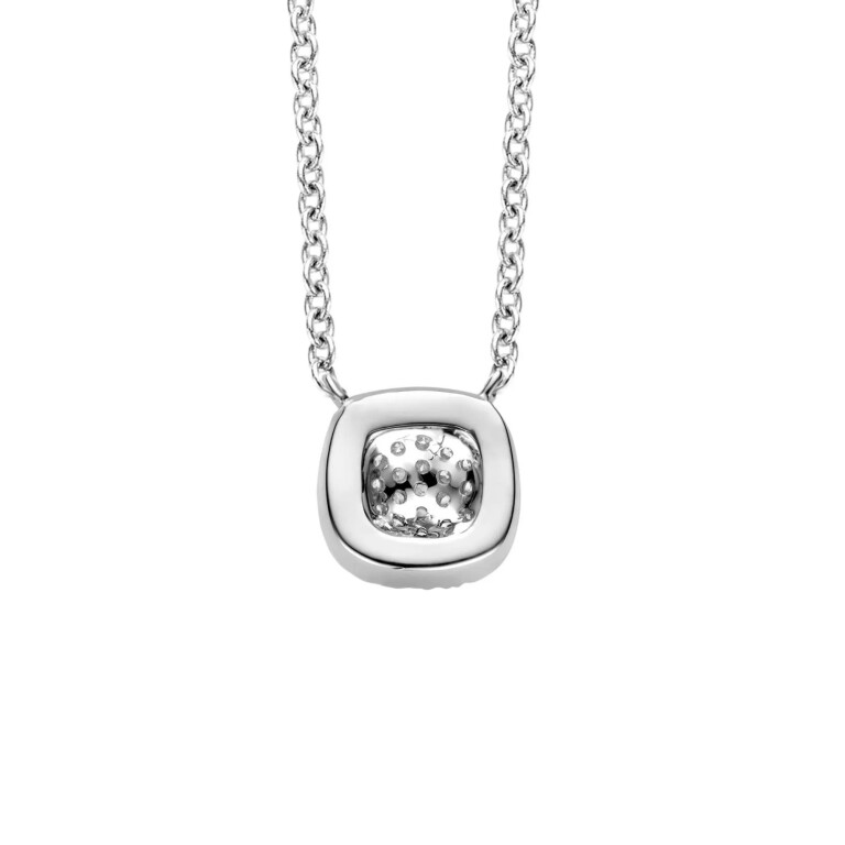 Tirisi Jewelry Milano Sweeties collier met hanger entourage witgoud met diamant - TP9154DW - #5 Tirisi Jewelry Milano Sweeties collier met hanger entourage witgoud met diamant - TP9154DW - #5