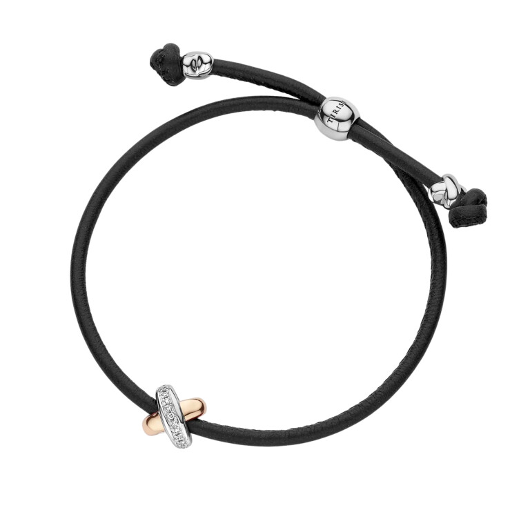 Tirisi Moda Kisses armband roodgoud met diamant - TM2133BL(2P) - #4 Tirisi Moda Kisses armband roodgoud met diamant - TM2133BL(2P) - #4