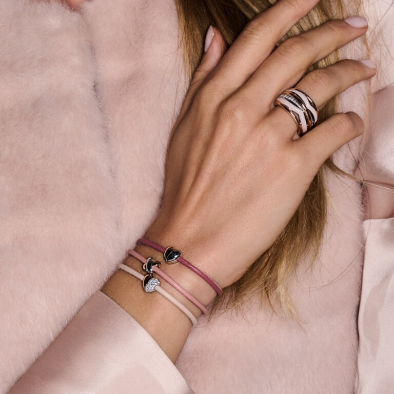 Tirisi Moda Kisses armband roodgoud met Markasiet - TM2135RD(2P) - #2 Tirisi Moda Kisses armband roodgoud met Markasiet - TM2135RD(2P) - #2