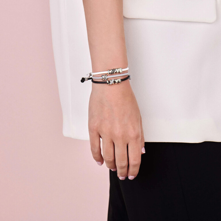 Tirisi Moda Kisses armband roodgoud met Markasiet - TM2135RD(2P) - #5 Tirisi Moda Kisses armband roodgoud met Markasiet - TM2135RD(2P) - #5