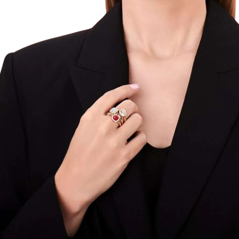 Tirisi Jewelry Milano Sweeties entourage ring geelgoud met diamant - TR9624RU - #3 Tirisi Jewelry Milano Sweeties entourage ring geelgoud met diamant - TR9624RU - #3