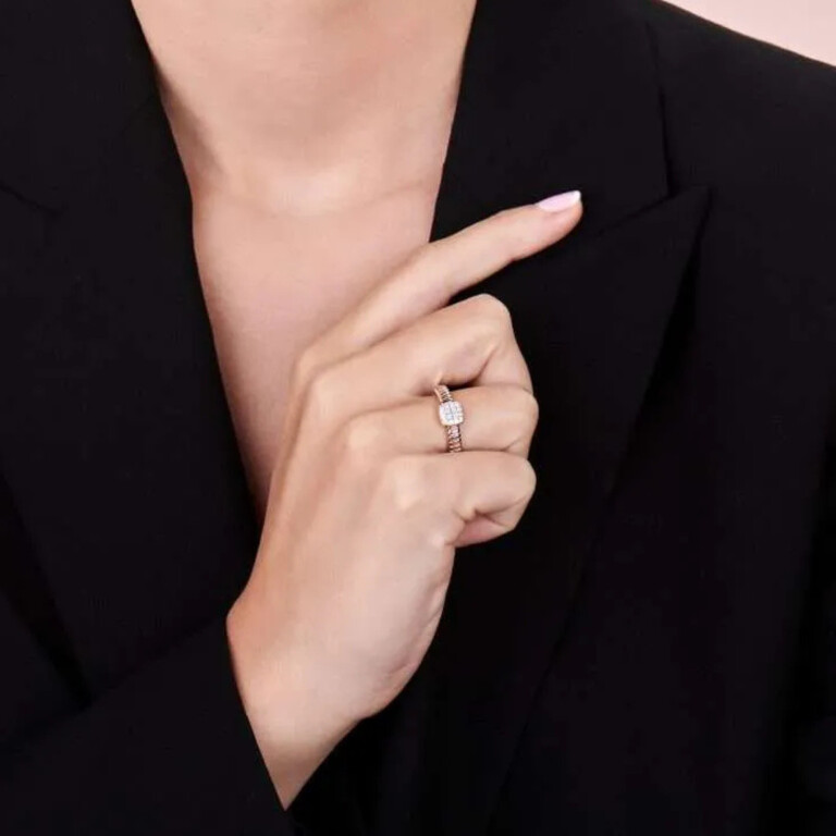 Tirisi Jewelry Amsterdam Tubogas tubogas ring geel/wit goud met diamant - TR1183D(2T) - #3 Tirisi Jewelry Amsterdam Tubogas tubogas ring geel/wit goud met diamant - TR1183D(2T) - #3