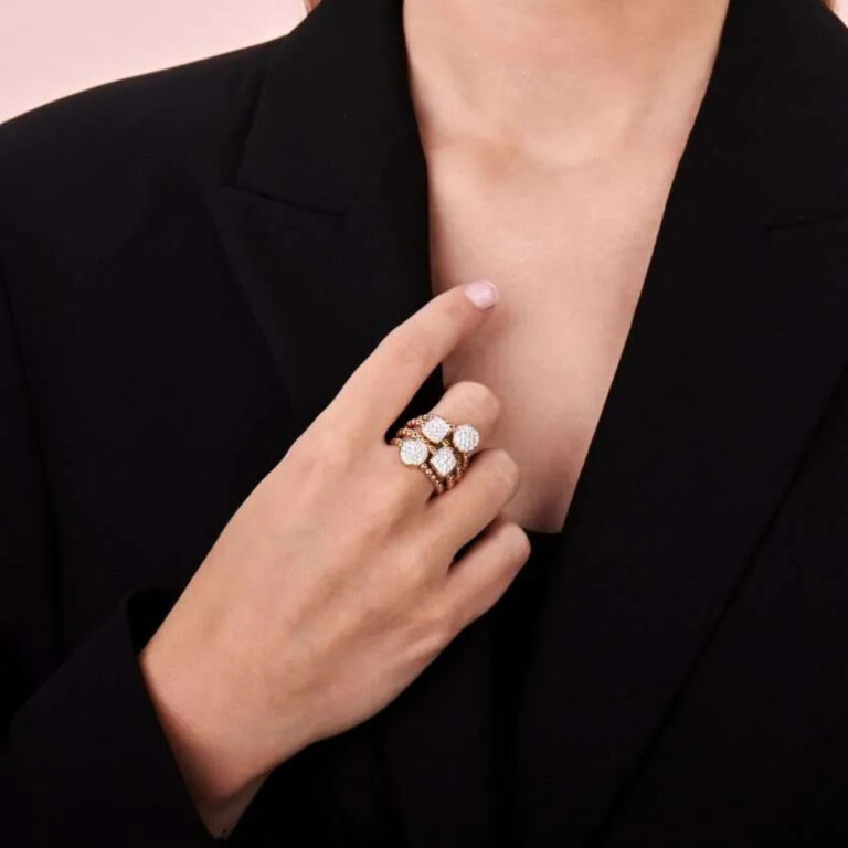 Tirisi Jewelry Amsterdam ring rosé/wit goud met diamant - TR1104D(2P) - #3 Tirisi Jewelry Amsterdam ring rosé/wit goud met diamant - TR1104D(2P) - #3