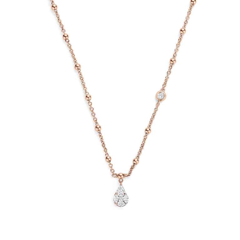 roodgoud collier met hanger met diamant Schaap en Citroen Diamonds - #2 roodgoud collier met hanger met diamant Schaap en Citroen Diamonds - #2