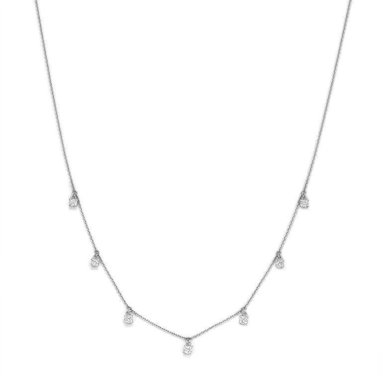witgoud collier met diamant Schaap en Citroen Diamonds - #2 witgoud collier met diamant Schaap en Citroen Diamonds - #2