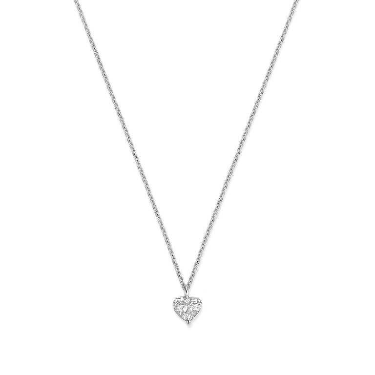 witgoud collier met hanger met diamant Schaap en Citroen Diamonds - #3 witgoud collier met hanger met diamant Schaap en Citroen Diamonds - #3