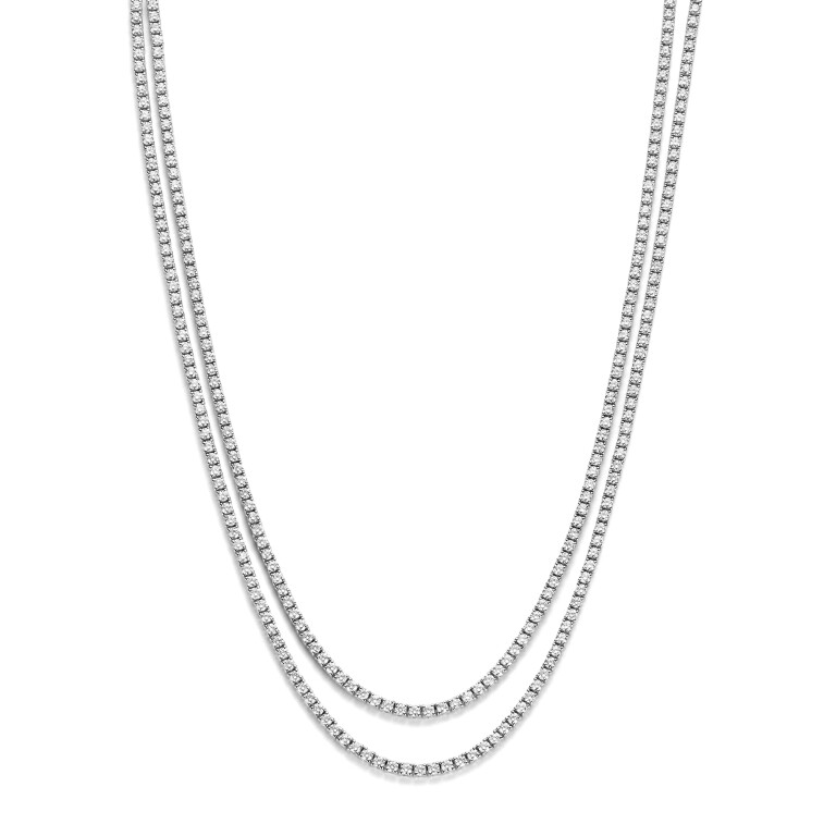 witgoud collier met diamant SC Highlights Diamonds - #2 witgoud collier met diamant SC Highlights Diamonds - #2