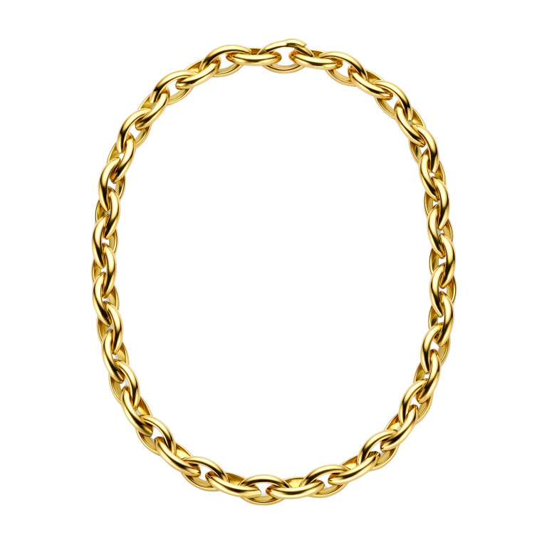 geelgoud schakel collier Schaap en Citroen Essentials - #2 geelgoud schakel collier Schaap en Citroen Essentials - #2