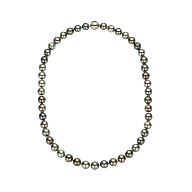 staal parel collier Schaap en Citroen Pearls - #4 staal parel collier Schaap en Citroen Pearls - #4