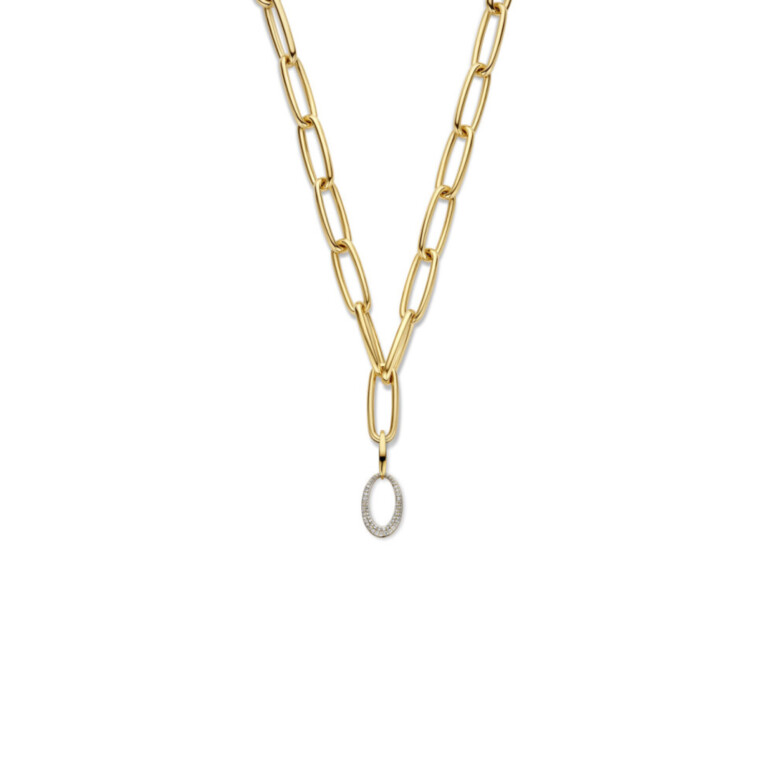 geelgoud schakel collier Schaap en Citroen Essentials - #2 geelgoud schakel collier Schaap en Citroen Essentials - #2