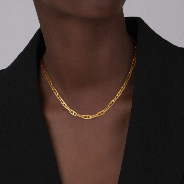 geelgoud collier Schaap en Citroen Essentials - #3 geelgoud collier Schaap en Citroen Essentials - #3