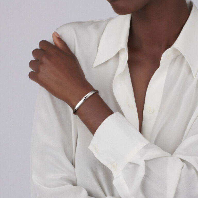 witgoud gladde armband Schaap en Citroen Essentials - #4 witgoud gladde armband Schaap en Citroen Essentials - #4