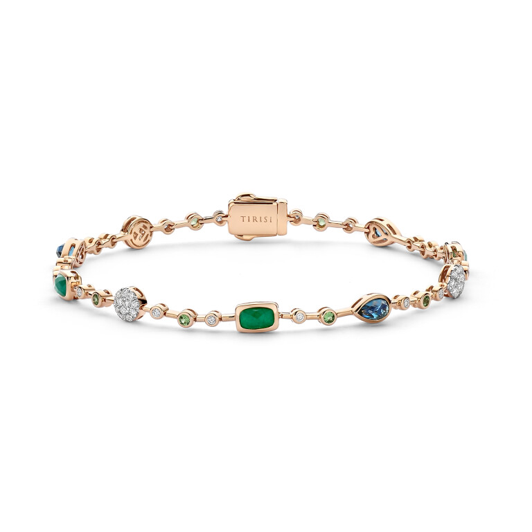 Tirisi Jewelry Venice Exclusive armband roodgoud met diamant - TB9073EM+LBTP - #1 Tirisi Jewelry Venice Exclusive armband roodgoud met diamant - TB9073EM+LBTP - #1