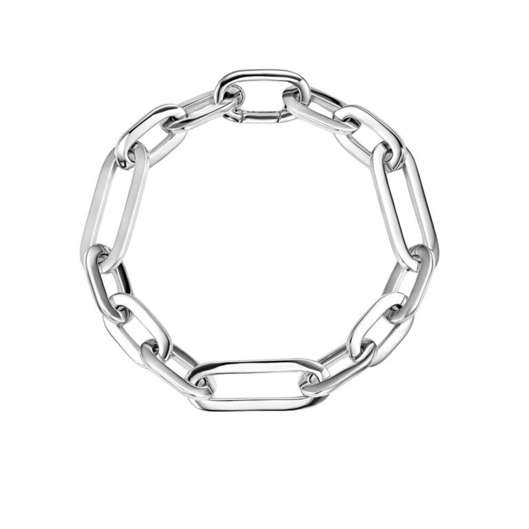 witgoud schakel armband Schaap en Citroen Essentials - #2 witgoud schakel armband Schaap en Citroen Essentials - #2