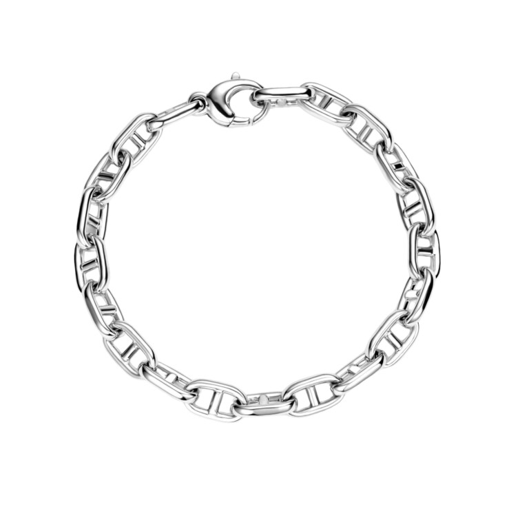 witgoud schakel armband Schaap en Citroen Essentials - #2 witgoud schakel armband Schaap en Citroen Essentials - #2