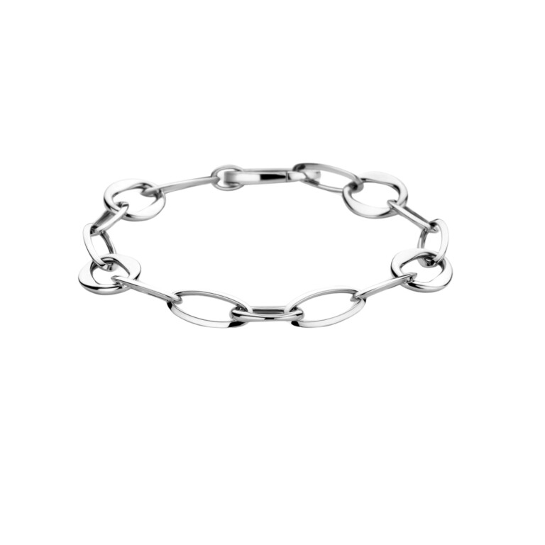 witgoud schakel armband Schaap en Citroen Essentials - #2 witgoud schakel armband Schaap en Citroen Essentials - #2