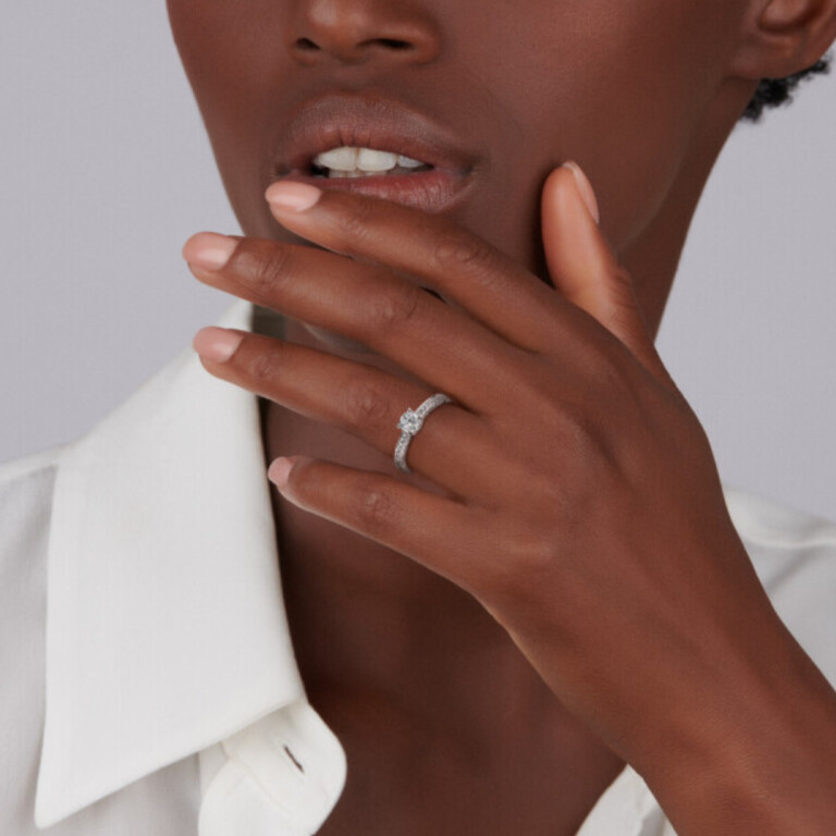 platina solitair ring met diamant Schaap en Citroen Diamonds SC 1888 - #2 platina solitair ring met diamant Schaap en Citroen Diamonds SC 1888 - #2