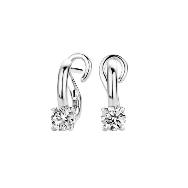 witgoud oorhangers met diamant Schaap en Citroen Diamonds - #2 witgoud oorhangers met diamant Schaap en Citroen Diamonds - #2