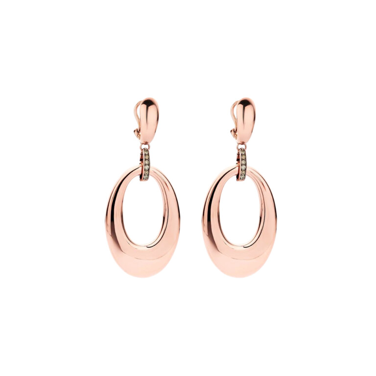 roodgoud oorhangers met diamant Schaap en Citroen Colours - #2 roodgoud oorhangers met diamant Schaap en Citroen Colours - #2