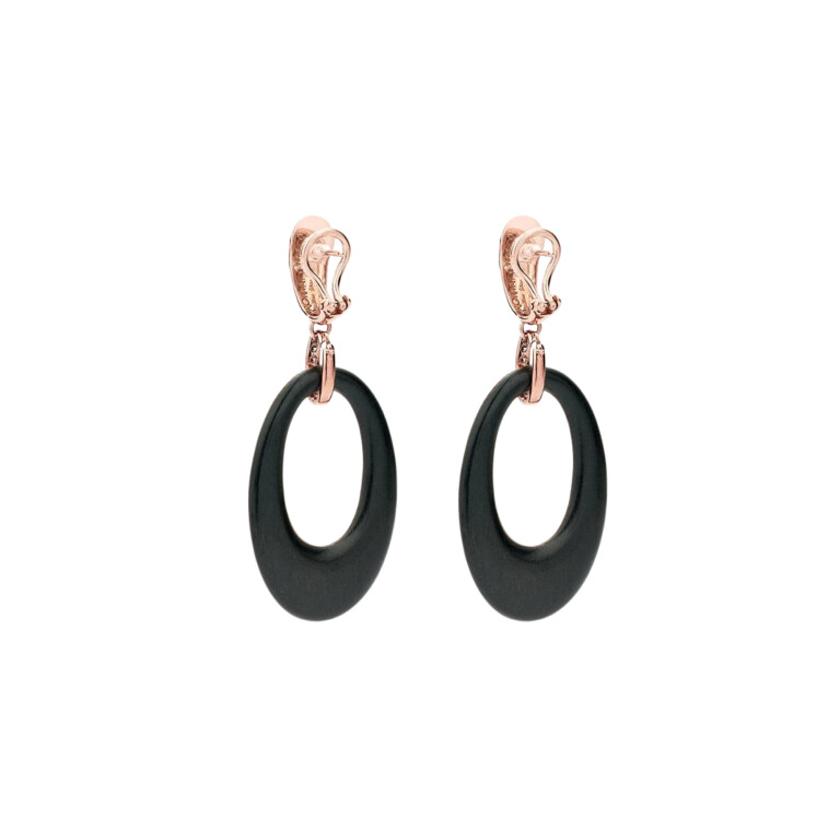 roodgoud oorhangers met diamant Schaap en Citroen Colours - #3 roodgoud oorhangers met diamant Schaap en Citroen Colours - #3