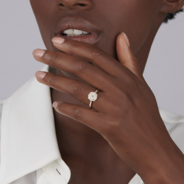 witgoud ring met diamant Schaap en Citroen Diamonds - #2 witgoud ring met diamant Schaap en Citroen Diamonds - #2