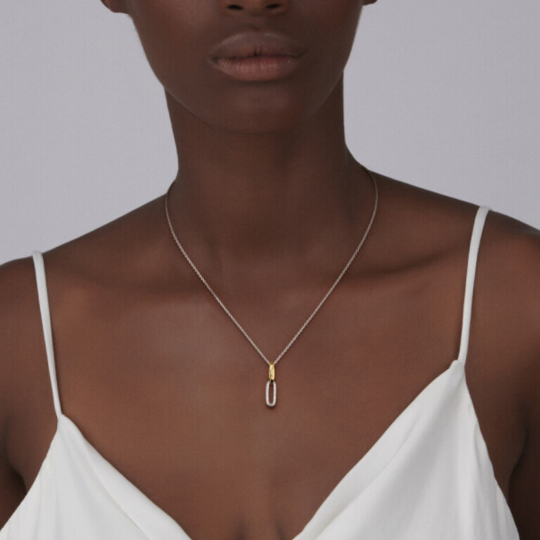 geel/wit goud hanger met diamant Schaap en Citroen Diamonds - #3 geel/wit goud hanger met diamant Schaap en Citroen Diamonds - #3